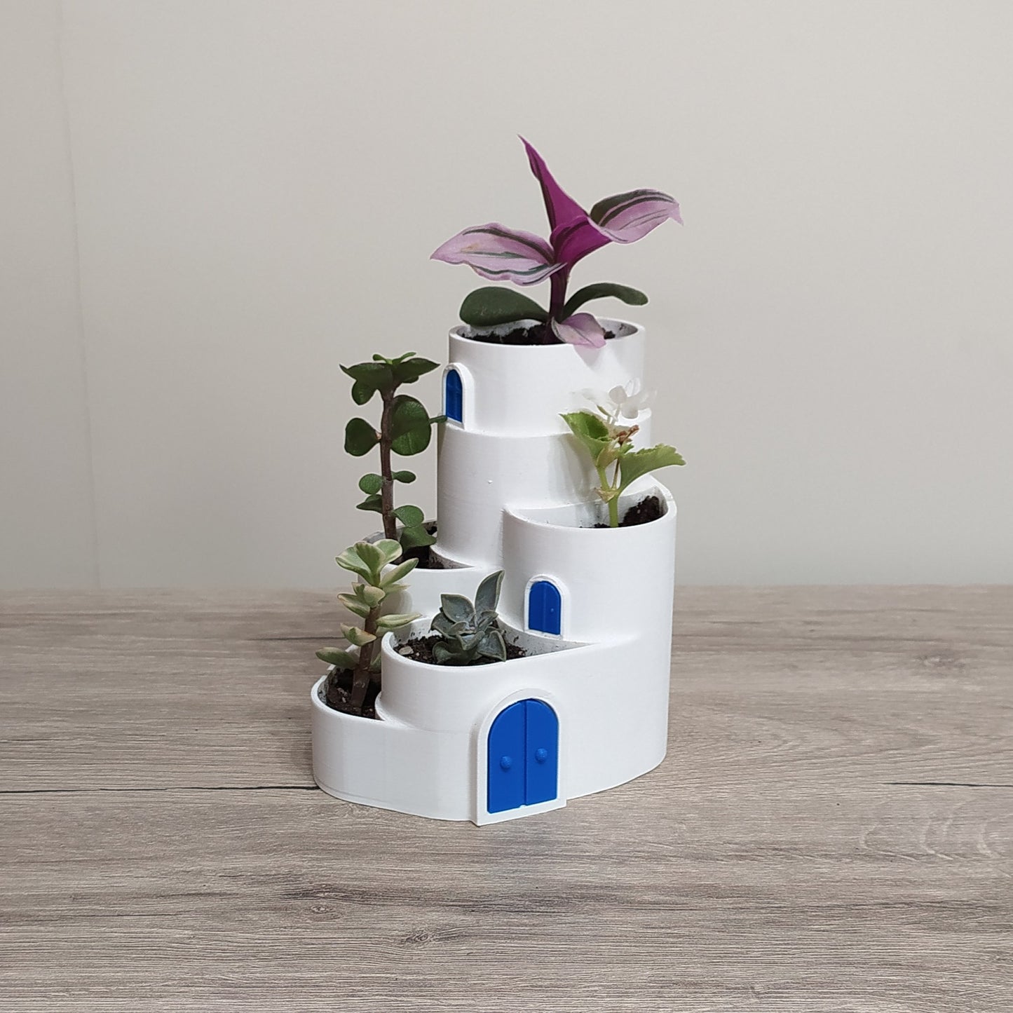 The Aegean Terrace Multi-Tier Planter - 3D Printed Greek Decor
