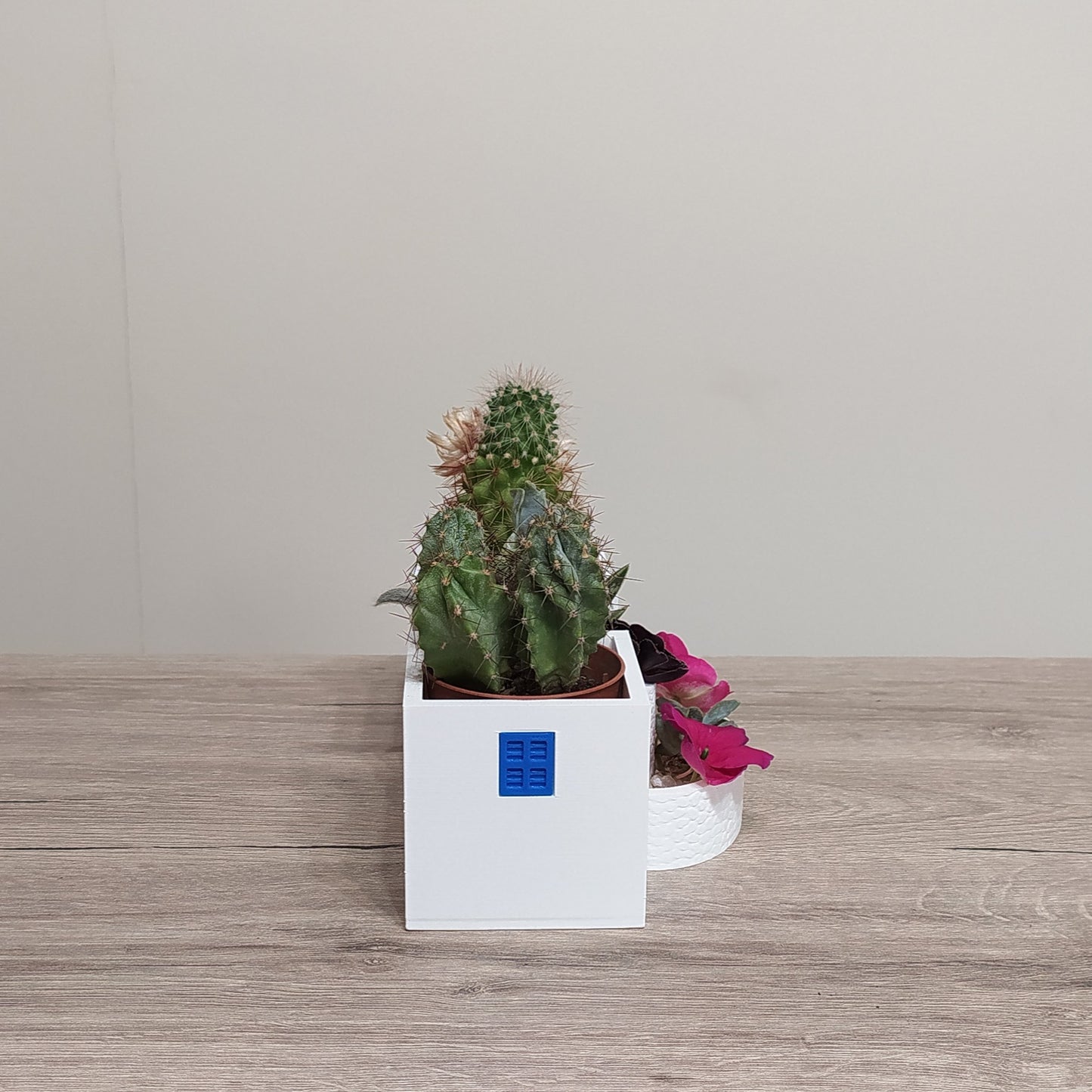 The Village Plaza - Triple Planter - 3D Printed Greek Decor