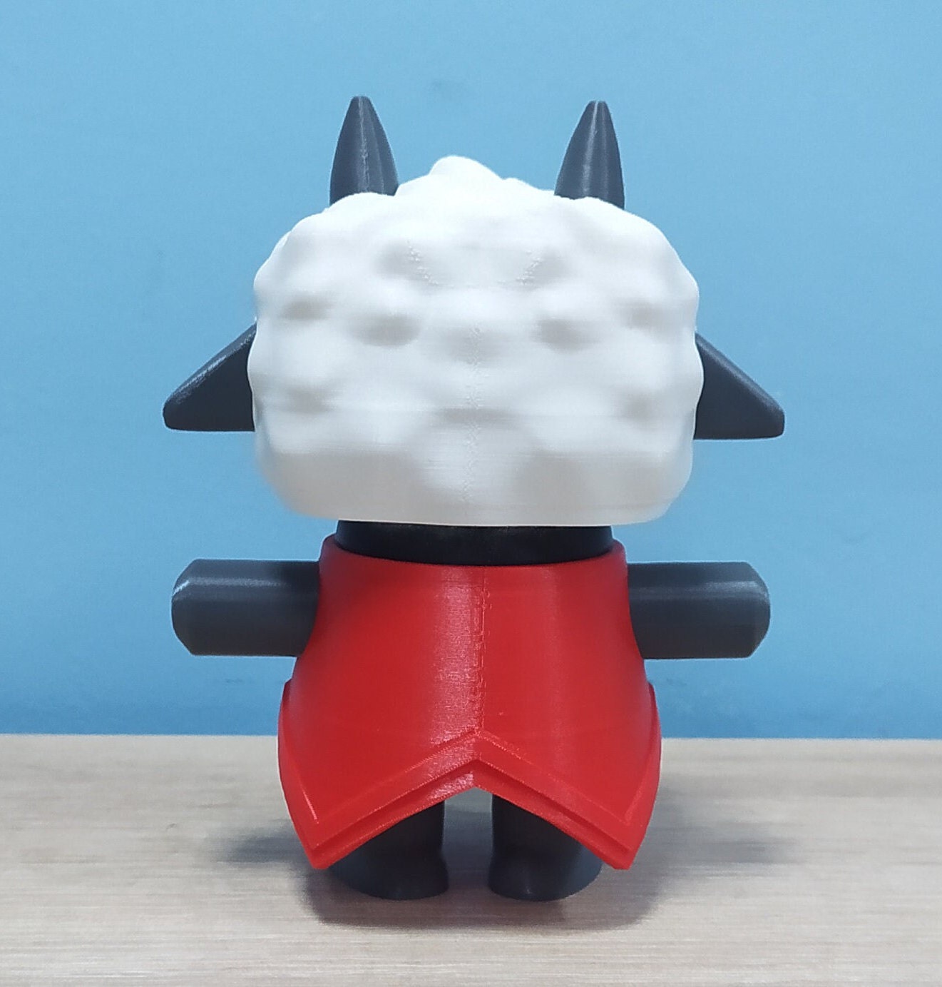 Cult of the Lamb Figurine 2-Sided Cute Demonic Face 3D Printed Statue Desk
