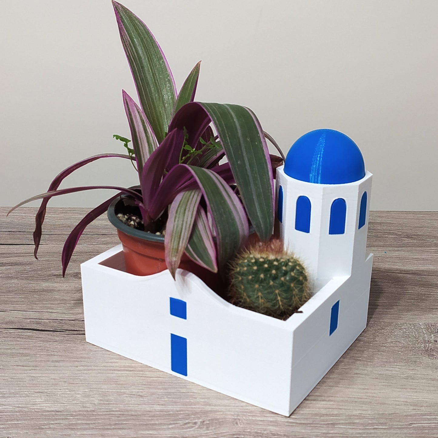 The Aegean Chapel Courtyard Planter - 3D Printed Greek Decor