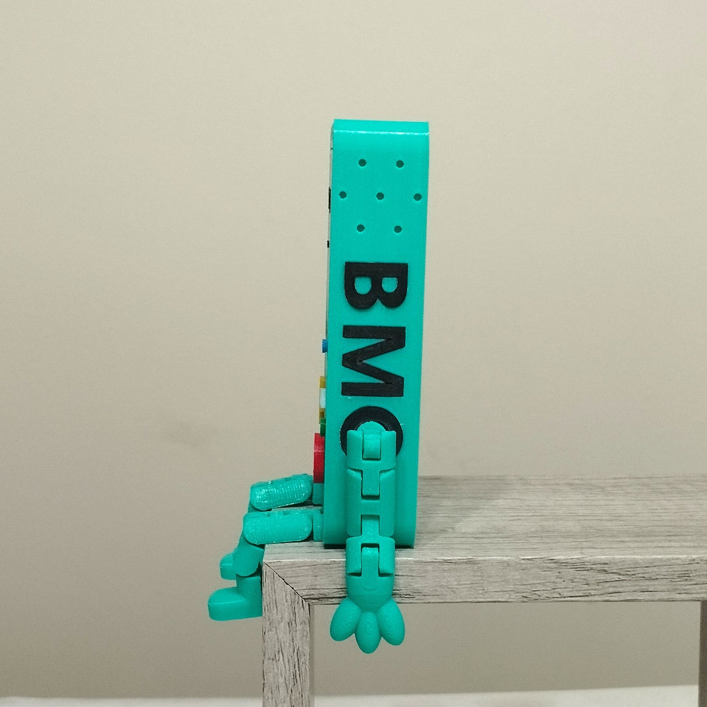 BMO Articulated Figurine - 3D Printed Flexi Robot, Retro Gamer Fidget Toy
