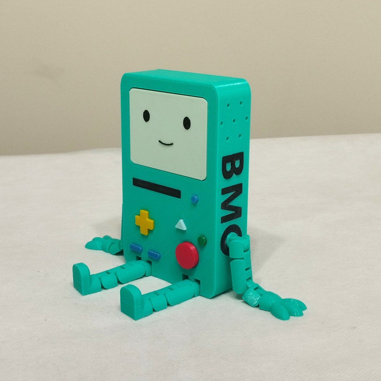 BMO Articulated Figurine - 3D Printed Flexi Robot, Retro Gamer Fidget Toy