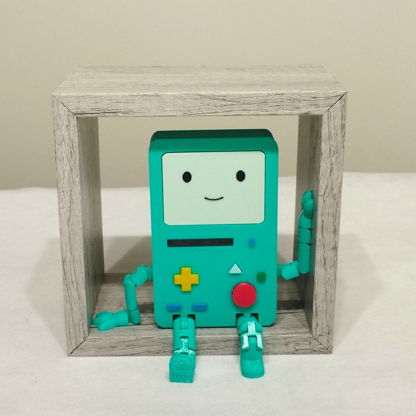 BMO Articulated Figurine - 3D Printed Flexi Robot, Retro Gamer Fidget Toy