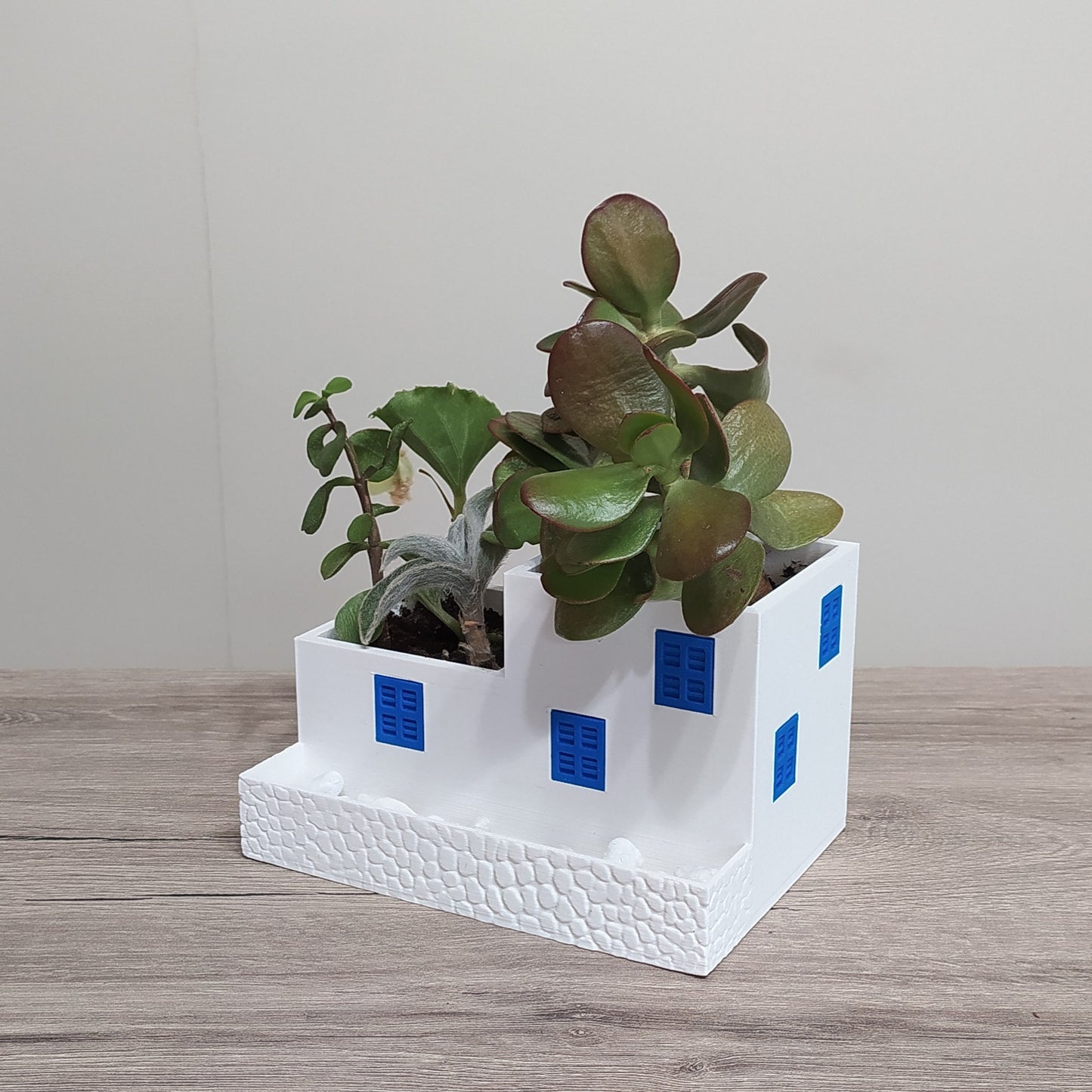 The Mediterranean Villa -  Split Level Planter - 3D Printed Greek Decor
