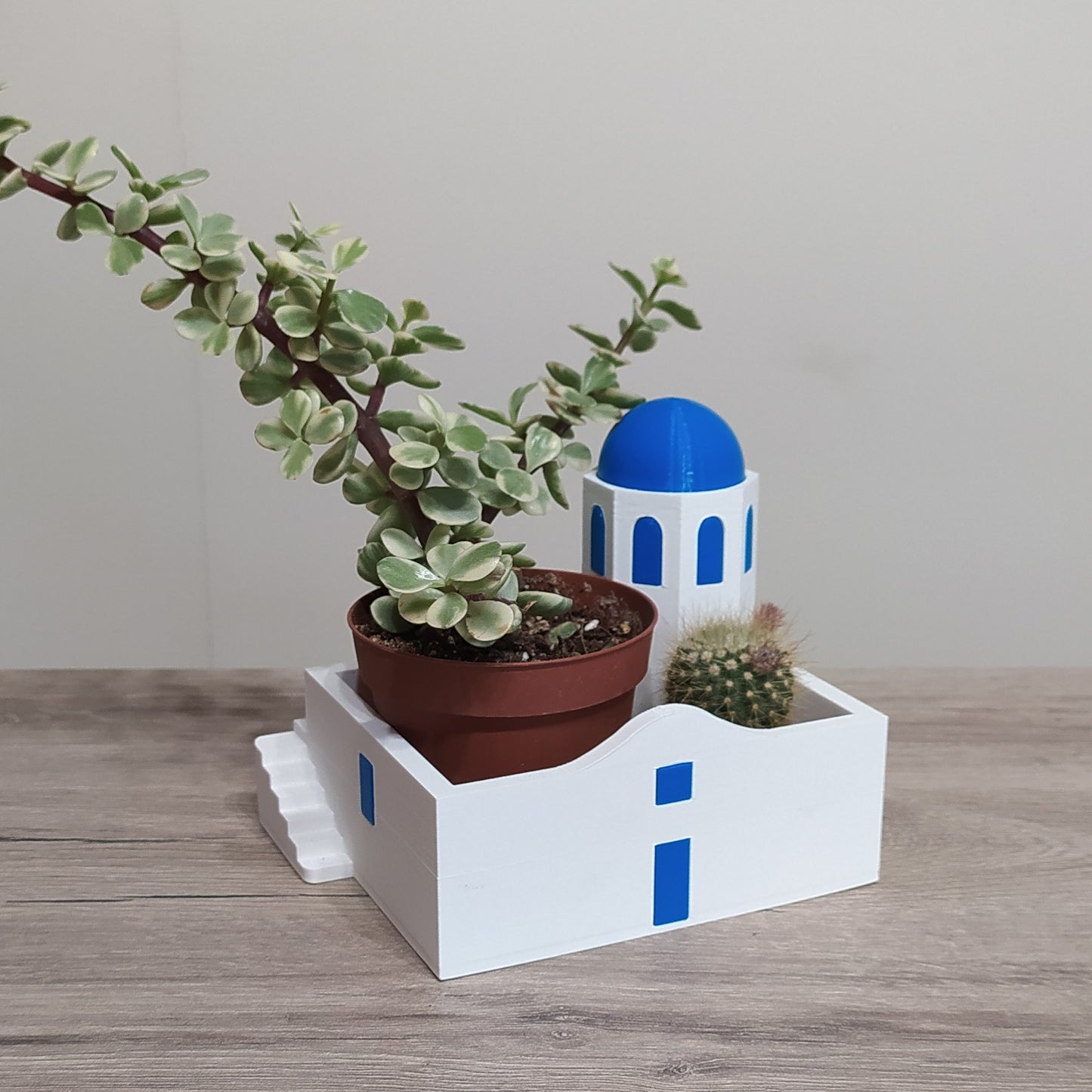 The Aegean Chapel Courtyard Planter - 3D Printed Greek Decor