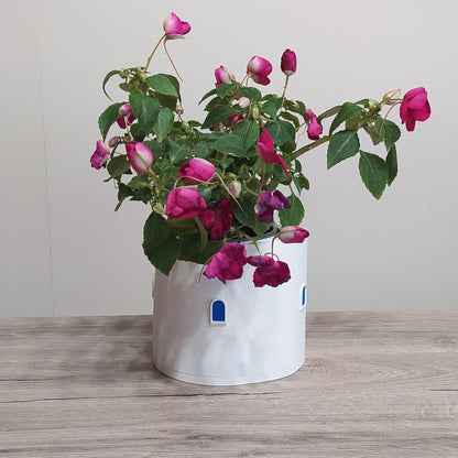 The Tower Steps Round Planter - 3D Printed Greek Decor