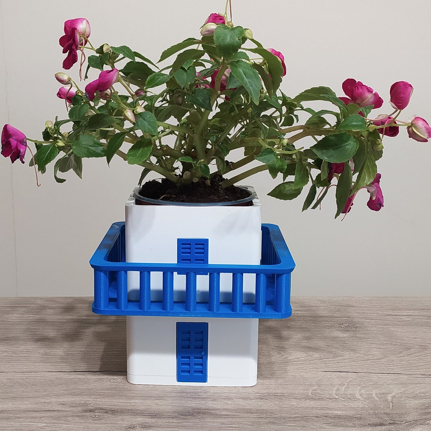 The Cycladic Balcony House Planter - 3D Printed Decor