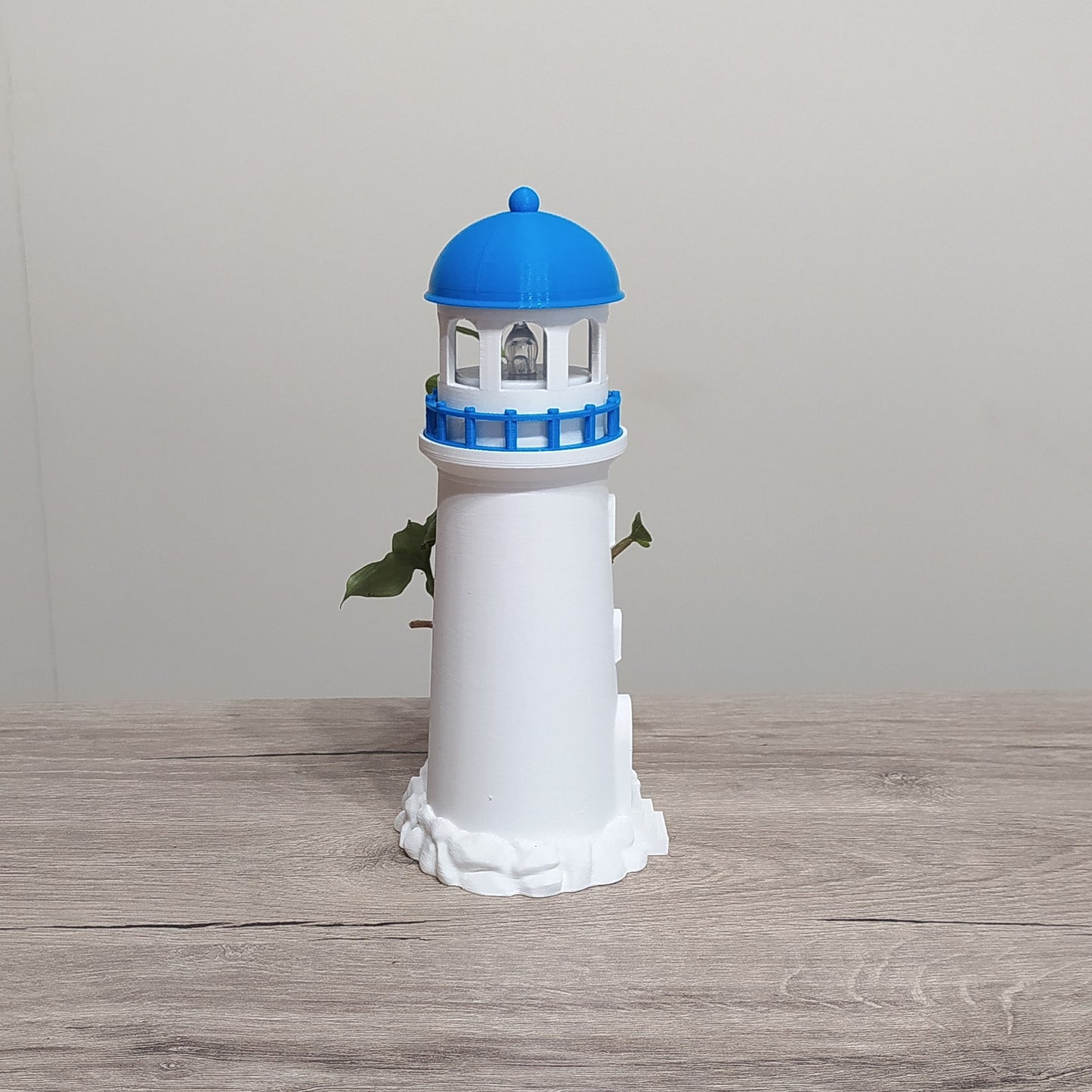 The Aegean Beacon - Lighthouse Planter & Tealight Holder - 3D Printed Greek Decor