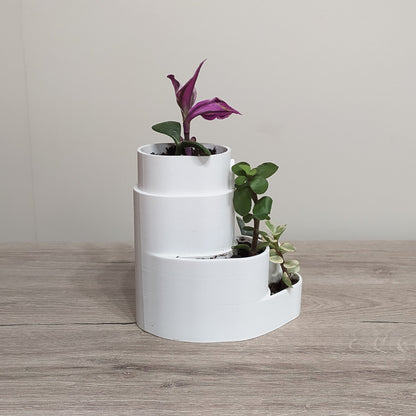 The Aegean Terrace Multi-Tier Planter - 3D Printed Greek Decor