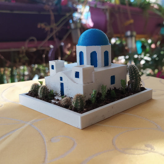 Santorini Succulent Planter | Greek House Planter