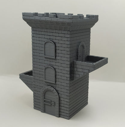 Stone Brick Tower Pencil Holder | Desktop Organizer