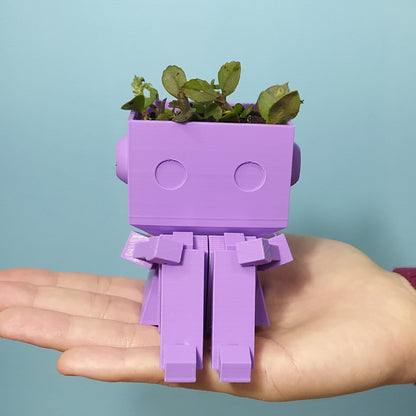 Cute Robot Succulent Planter | Desk Organizer | Desktop Decor