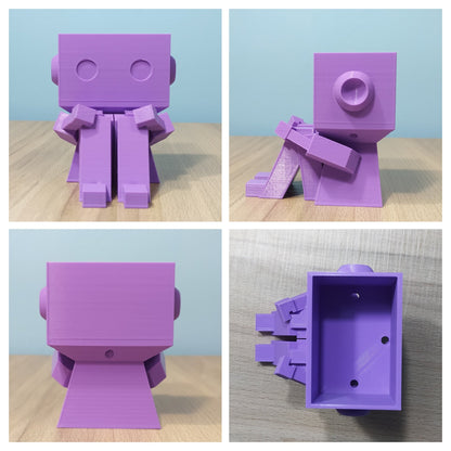 Cute Robot Succulent Planter | Desk Organizer | Desktop Decor