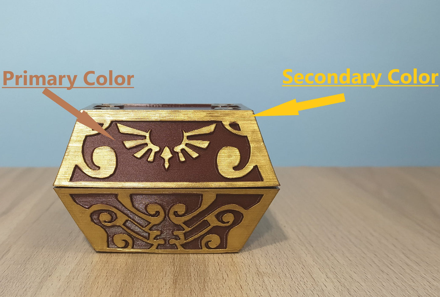 Skyward Sword Treasure Zelda Chest - Customizable Colors