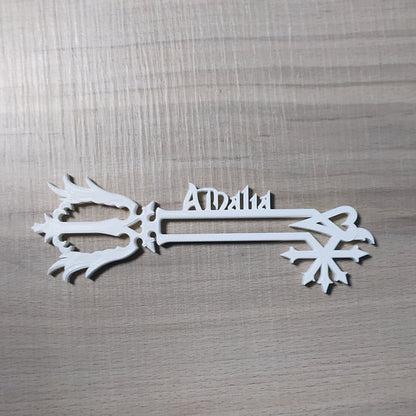 Personalized Oathkeeper Keyblade with Custom Name | Kingdom Hearts Inspired