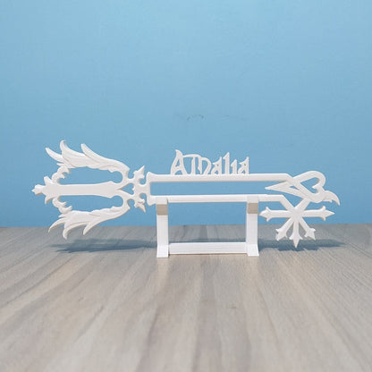 Personalized Oathkeeper Keyblade with Custom Name | Kingdom Hearts Inspired