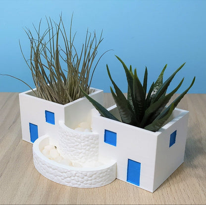 Santorini Balcony Planter | Greek Decor | Greek Planter