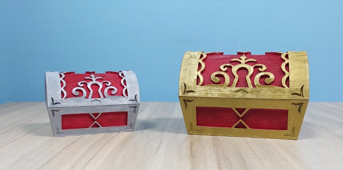 Custom Colored KH Chest | Hand Painted | Kingdom Hearts Inspired