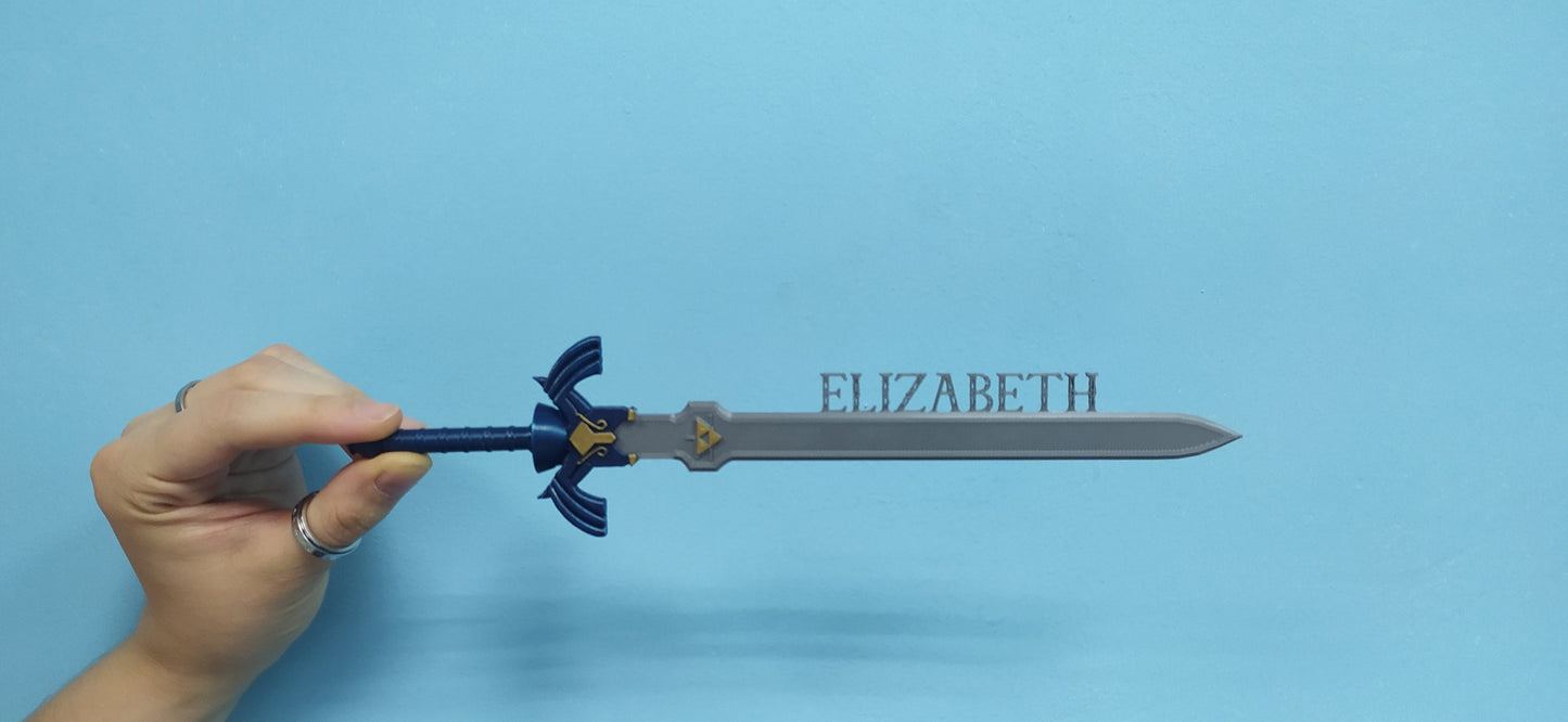 Personalized Triforce Master Sword with Custom Name | Zelda Inspired