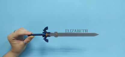 Personalized Triforce Master Sword with Custom Name | Zelda Inspired