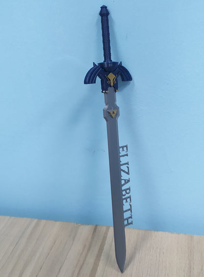 Personalized Triforce Master Sword with Custom Name | Zelda Inspired