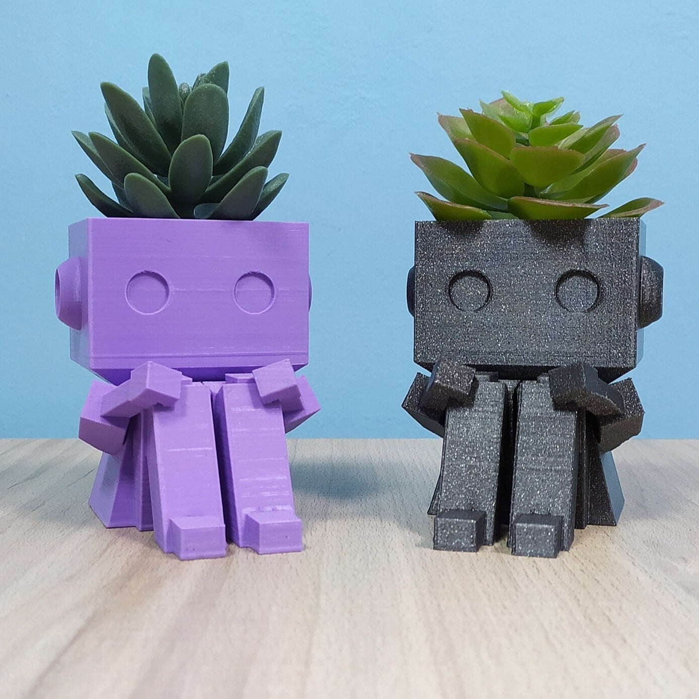 Cute Robot Succulent Planter | Desk Organizer | Desktop Decor