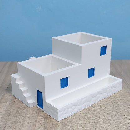 Santorini Porch Planter | Greek Planter | Greek Decor