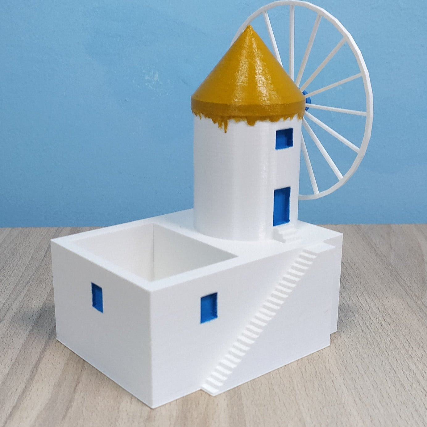 Mykonos Windmill Planter | Greek Planter