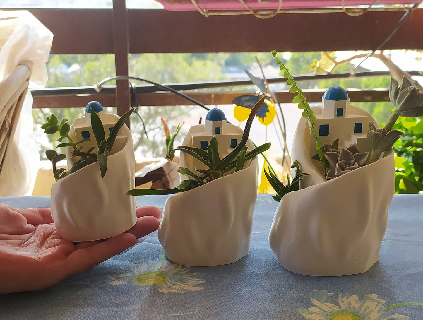 Santorini Mountain Planter | Mediterranean Planter