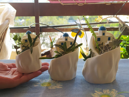 Santorini Mountain Planter | Mediterranean Planter