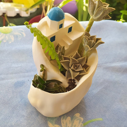 Santorini Mountain Planter | Mediterranean Planter