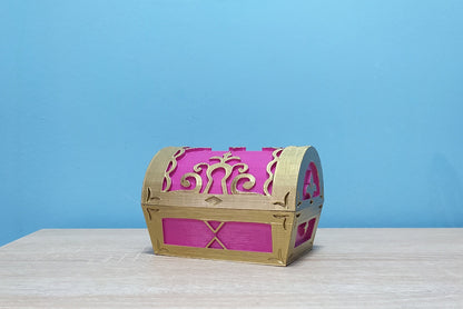 Custom Colored KH Chest | Hand Painted | Kingdom Hearts Inspired