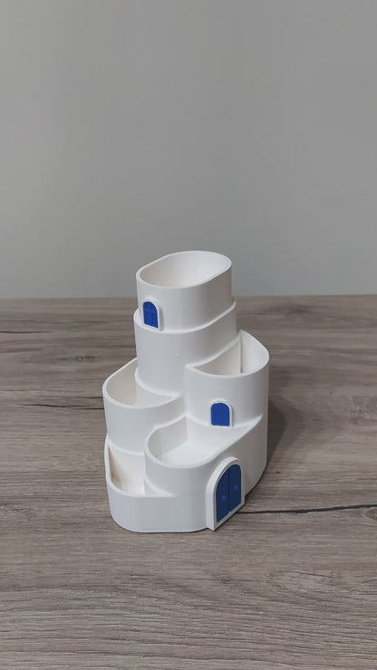 The Aegean Terrace Multi-Tier Planter - 3D Printed Greek Decor