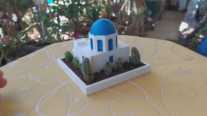 Santorini Succulent Planter | Greek House Planter