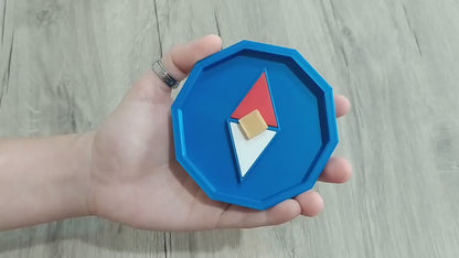 The Legend of Zelda Dungeon Compass Prop Replica Video Game Desk Toy Display Model