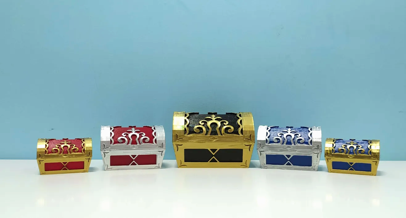 Custom Colored KH Chest | Hand Painted | Kingdom Hearts Inspired